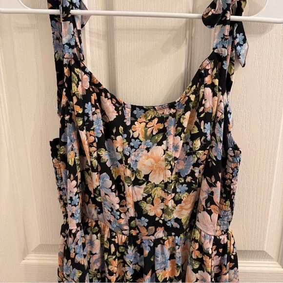 American Eagle Outfitters Black Floral Dress - Picture 2 of 12